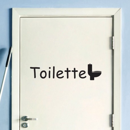 Sticker porte Toilette