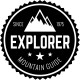 Sticker Explorer mountain guide