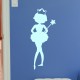 Sticker jolie danseuse de balais 2