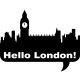 Sticker bonjour Londres!